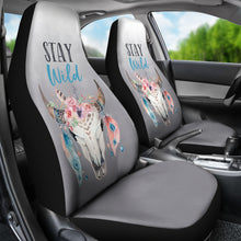 Load image into Gallery viewer, Smoke Ombre Boho Skull Stay Wild Seat Covers