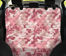 Load image into Gallery viewer, Blush Pink and Rose Camouflage Pattern Back Seat Cover for Pets