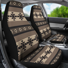 Load image into Gallery viewer, Neutral Colored Tribal Boho Pattern Car Seat Covers Aztec Ethnic