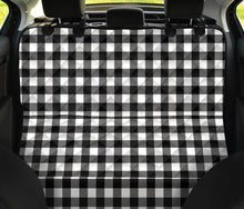 Load image into Gallery viewer, Black White Buffalo Plaid Pet Hammock To Match Front Seat Covers