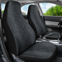 Load image into Gallery viewer, Gray and Black Reptile Snake Skin Scales Pattern Car Seat Covers