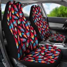Load image into Gallery viewer, Red Feathers Car Seat Covers