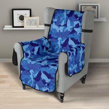 Load image into Gallery viewer, Blue Camo Shark Recliner