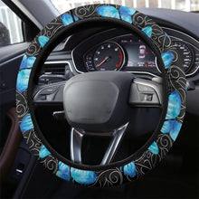 Load image into Gallery viewer, Black and White Vine Steering Wheel Cover