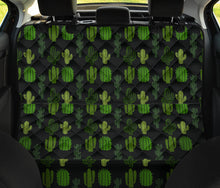 Load image into Gallery viewer, Black With Cactus Pattern Back Seat Cover For Pets
