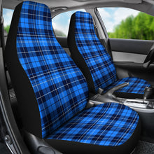 Load image into Gallery viewer, Blue, Plaid, Tartan Car Seat Covers Set