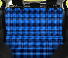 Load image into Gallery viewer, Blue Plaid, Tartan, Back Seat Cover Hammock For Pets