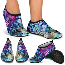 Load image into Gallery viewer, Colorful Tie Dye Rainbow Water Shoes