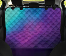 Load image into Gallery viewer, Purple, Teal and Blue Ombre Watercolor Back Seat Protector Cover For Pets