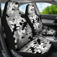 Load image into Gallery viewer, Gray, Black and White Camouflage Car Seat Covers Set Camo Pattern