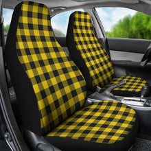 Load image into Gallery viewer, Yellow Buffalo Plaid Car Seat Covers