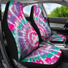 Load image into Gallery viewer, Pink Purple and Teal Tie Dye Car Seat Covers