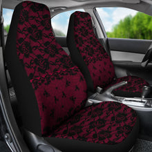 Load image into Gallery viewer, Dark Pink Lace Car Seat Covers
