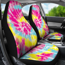 Load image into Gallery viewer, Tie Dye Car Seat Covers Pink Yellow Blue Bright