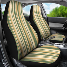 Load image into Gallery viewer, Tuscan Colored Neutral Striped Pattern Car Seat Covers