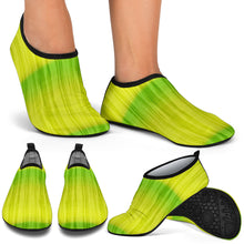 Load image into Gallery viewer, Green and Yellow Tie Dye Water Shoes