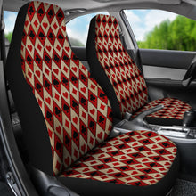 Load image into Gallery viewer, Old Playing Card Suits Pattern Car Seat Covers Red and Black