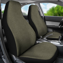 Load image into Gallery viewer, Olive Green Reptile Lizard Skin Car Seat Covers