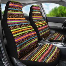 Load image into Gallery viewer, Leopard Print and Serape Car Seat Cover Set
