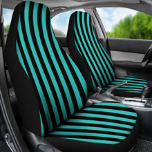 Load image into Gallery viewer, Turquoise and Black Striped Car Seat Covers