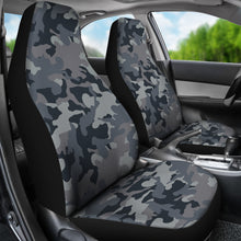 Load image into Gallery viewer, Gray Camouflage Car Seat Covers Camo Pattern