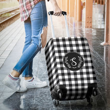 Load image into Gallery viewer, S Monogram Buffalo Plaid Luggage