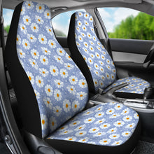 Load image into Gallery viewer, Light Blue With White Daisy Pattern Car Seat Covers