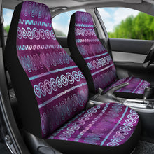 Load image into Gallery viewer, Purple Iridescent Boho Watercolor Pattern Car Seat Covers