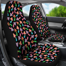 Load image into Gallery viewer, Bright Colorful Mushroom Pattern Car Seat Covers Set