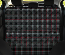Load image into Gallery viewer, Black, Red, White and Gray Plaid Tartan Back Seat Cover For Pets