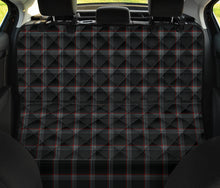 Load image into Gallery viewer, Black, Gray, Red and White Plaid Tartan Back Seat Cover For Pets
