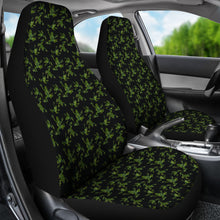 Load image into Gallery viewer, Green and Brown Frog Camouflage Pattern Car Seat Covers Set