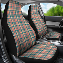 Load image into Gallery viewer, Peach Plaid Car Seat Covers