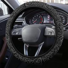 Load image into Gallery viewer, Black and White Vine Steering Wheel Cover