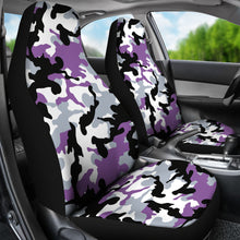 Load image into Gallery viewer, Purple Camouflage Car Seat Covers Set Camo