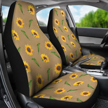 Load image into Gallery viewer, Rustic Sunflower Pattern On Faux Suede Background