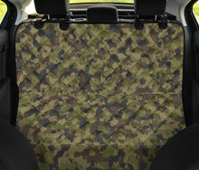 Load image into Gallery viewer, Camo Back Seat Cover For Pets Fits Cars, SUVS and Trucks Camouflage Green, Gray, Brown