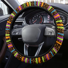 Load image into Gallery viewer, Leopard Serape Steering Wheel Cover