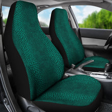 Load image into Gallery viewer, Teal Lizard Reptile Snake Skin Scales Car Seat Covers