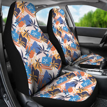 Load image into Gallery viewer, Blue Orange and Yellow Palm Trees Pattern Car Seat Covers
