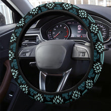 Load image into Gallery viewer, Turquoise Tribal Cactus Steering Wheel Cover