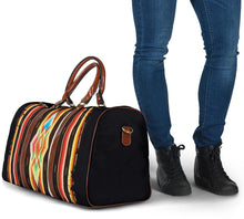 Load image into Gallery viewer, Native American Navajo Serape Style Travel Bag Duffel With Faux Leather Handles