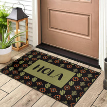 Load image into Gallery viewer, Hola Cactus Pattern Doormat Welcome Mat Southwestern Pattern