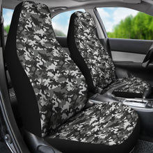 Load image into Gallery viewer, Black Gray Camouflage Car Seat Covers