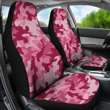 Load image into Gallery viewer, Magenta Camouflage Car Seat Covers Set Pink Camo Seat Protectors