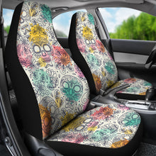 Load image into Gallery viewer, Pastel Sugar Skull Car Seat Covers
