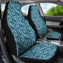 Load image into Gallery viewer, Teal Blue Tie Dye Pattern Car Seat Covers