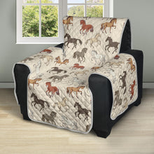 Load image into Gallery viewer, Beige With Horse Pattern Recliner Cover 28" Seat Width