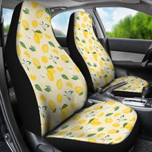 Load image into Gallery viewer, Yellow Lemon Pattern Car Seat Covers Set of 2