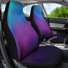 Load image into Gallery viewer, Watercolor Teal, Purple and Blue Ombre Car Seat Covers